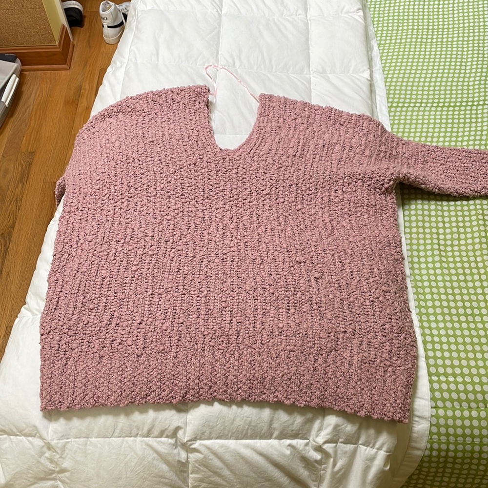Oversized knit sweater
